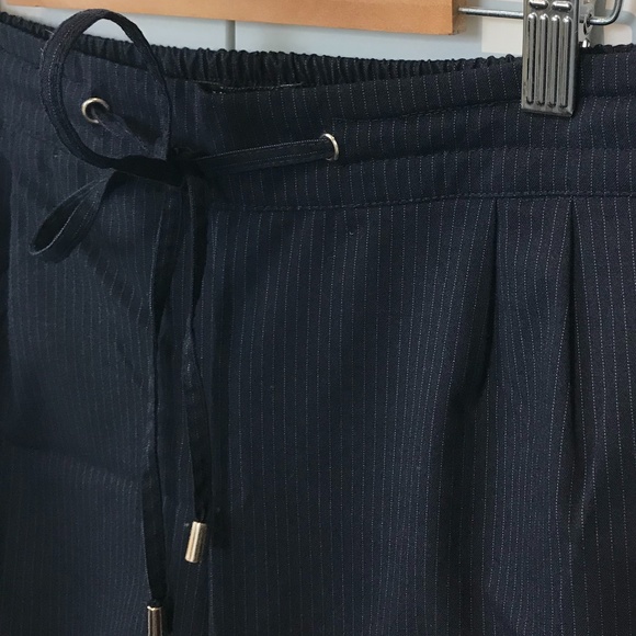 Zara Dark Navy Pinstripe Pants - Picture 4 of 7